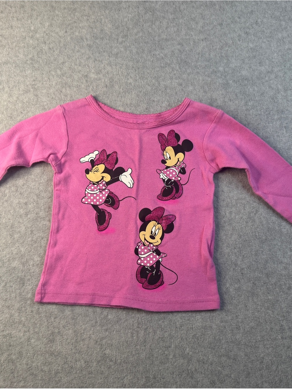 Disney Pink Minnie Mouse Long Sleeve Tee